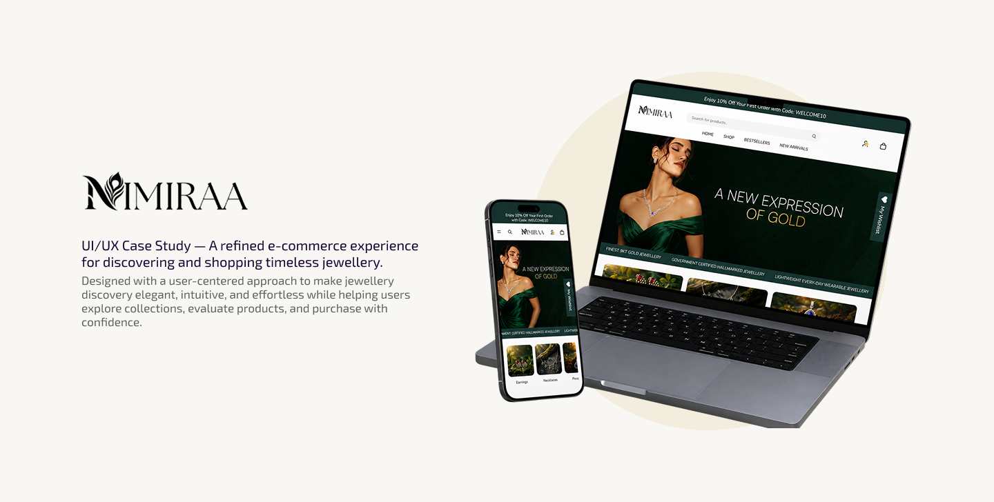Nimiraa: A refined e-commerce experience for timeless jewellery